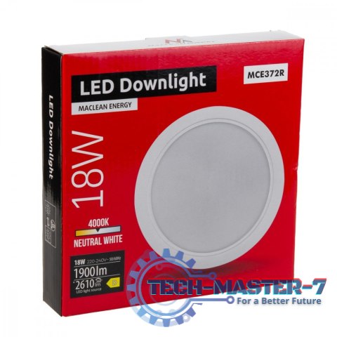 Panel LED sufitowy 18W 4000K MCE372R Panel LED sufitowy 18W 4000K MCE372R