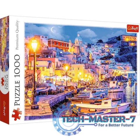 Puzzle 1000 elementów Wyspa Procida nocą Włochy Puzzle 1000 elementów Wyspa Procida nocą Włochy