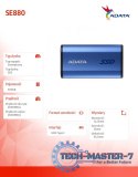 Dysk zewnętrzny SSD SE880 500 GB USB3.2A/C Gen2x2 Niebieski