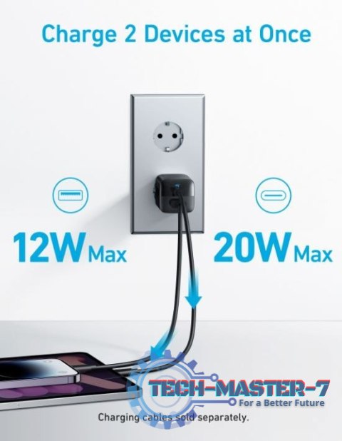 Ładowarka sieciowa 323 33W 1xUSB-A 1xUSB-C czarna Ładowarka sieciowa 323 33W 1xUSB-A 1xUSB-C czarna