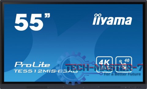 Monitor interaktywny 55 cali TE5512MIS-B3AG INFRARED,40pkt,IPS,4K,7H,WiFi,VGA,HDMI, USB-c,Wifi,Bluetooth,metal,8ms Monitor interaktywny 55 cali TE5512MIS-B3AG INFRARED,40pkt,IPS,4K,7H,WiFi,VGA,HDMI, USB-c,Wifi,Bluetooth,metal,8ms