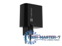 Ładowarka sieciowa Ribera GAN 1X USB-A + 1X USB-C 45W Czarna