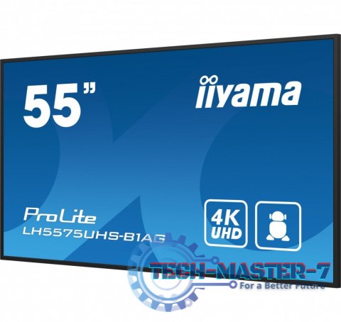 Monitor 54.6 cali ProLite LH5575UHS-B1AG 24/7,IPS,ANDROID.11,4K,500cd/m2,WiFi,3xHDMI,DP,Daisy/Chain,2xUSB,2x10W,RJ45,iiSignage2, Monitor 54.6 cali ProLite LH5575UHS-B1AG 24/7,IPS,ANDROID.11,4K,500cd/m2,WiFi,3xHDMI,DP,Daisy/Chain,2xUSB,2x10W,RJ45,iiSignage2,