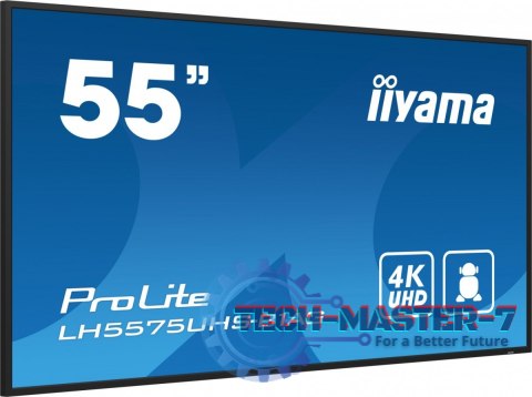 Monitor 54.6 cali ProLite LH5575UHS-B1AG 24/7,IPS,ANDROID.11,4K,500cd/m2,WiFi,3xHDMI,DP,Daisy/Chain,2xUSB,2x10W,RJ45,iiSignage2, Monitor 54.6 cali ProLite LH5575UHS-B1AG 24/7,IPS,ANDROID.11,4K,500cd/m2,WiFi,3xHDMI,DP,Daisy/Chain,2xUSB,2x10W,RJ45,iiSignage2,