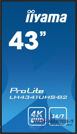 Monitor ProLite LH4341UHS-B2 42.5 cala 24/7,500cd,4K,IPS,3xHDMI