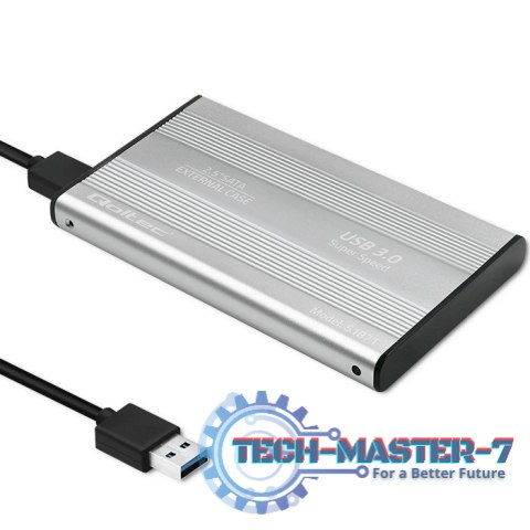 Obudowa | kieszeń do dysków HDD SSD 2.5" SATA3 | USB 3.0 | Srebrna Obudowa | kieszeń do dysków HDD SSD 2.5" SATA3 | USB 3.0 | Srebrna
