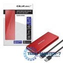 Obudowa | kieszeń na dysk M.2 SSD | SATA | NGFF | USB 3.0 | Superspeed 5Gb/s | 2TB | Czerwona