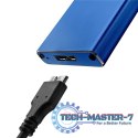 Obudowa | kieszeń na dysk M.2 SSD | SATA | NGFF | USB 3.0 | Superspeed 5Gb/s | 2TB | Niebieska