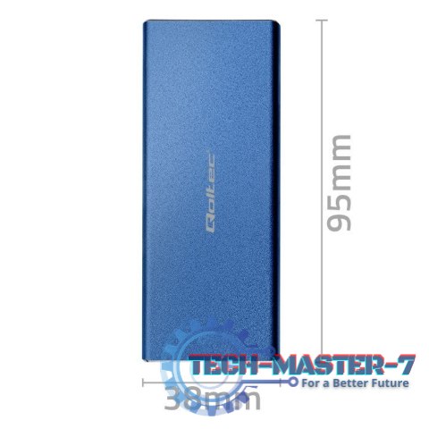 Obudowa | kieszeń na dysk M.2 SSD | SATA | NGFF | USB 3.0 | Superspeed 5Gb/s | 2TB | Niebieska Obudowa | kieszeń na dysk M.2 SSD | SATA | NGFF | USB 3.0 | Superspeed 5Gb/s | 2TB | Niebieska