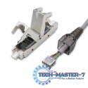 Wtyk RJ45 beznarzędziowy STP | CAT6 | JACK PIN | T568B | T568A