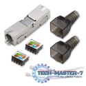 Wtyk RJ45 beznarzędziowy STP | CAT6 | JACK PIN | T568B | T568A