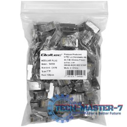Wtyk złącze modularne RJ45 | CAT6 | FTP | Pozłacane styki | 100 sztuk