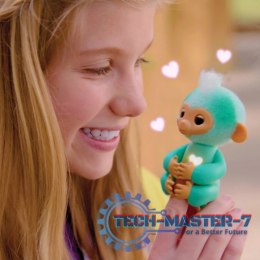 Figurka interaktywna Fingerlings Małpka Niebieska Leo