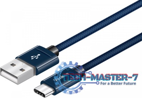 Kabel USB A 2.0 / USB C transfer danych 480Mb/s /3A Kabel USB A 2.0 / USB C transfer danych 480Mb/s /3A
