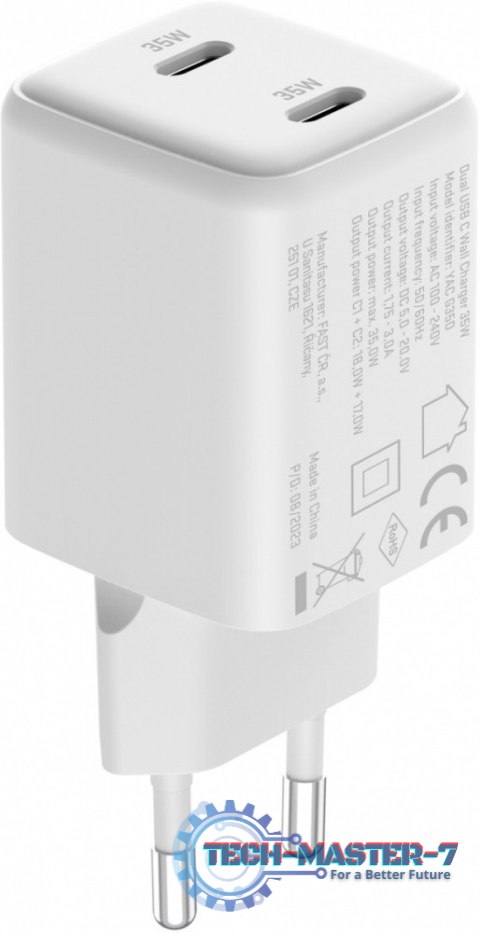Ładowarka sieciowa USB C 2x18W 3A Power delivery 3.0 QC3.0 Biała Ładowarka sieciowa USB C 2x18W 3A Power delivery 3.0 QC3.0 Biała