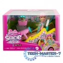 Lalka Barbie Stacie i pojazd filmowy Gokart
