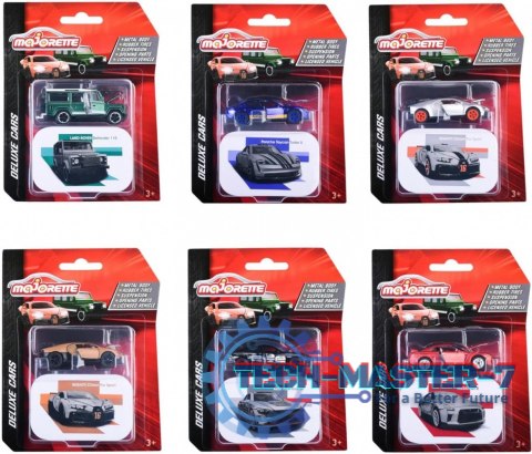Pojazd Majorette Deluxe 6 rodzajów mix Pojazd Majorette Deluxe 6 rodzajów mix