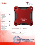 Zewnętrzny dysk SSD SD620 2TB U3.2A 520/460 MB/s Red