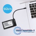 Adapter SATA | Przejściówka na dysk SSD HDD 2.5" | USB-C | Super speed 5Gb/s | 2TB