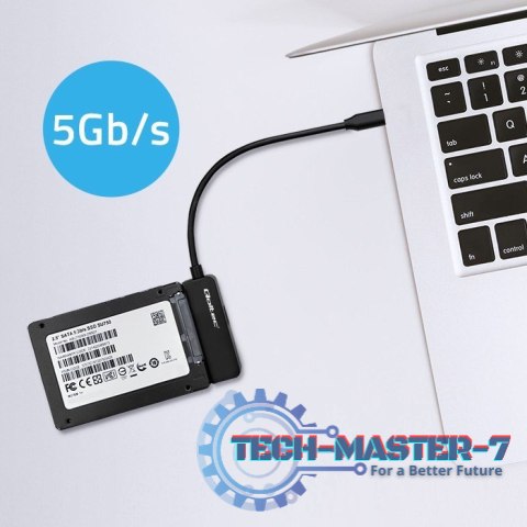 Adapter SATA | Przejściówka na dysk SSD HDD 2.5" | USB-C | Super speed 5Gb/s | 2TB Adapter SATA | Przejściówka na dysk SSD HDD 2.5" | USB-C | Super speed 5Gb/s | 2TB
