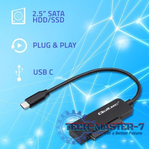 Adapter SATA | Przejściówka na dysk SSD HDD 2.5" | USB-C | Super speed 5Gb/s | 2TB Adapter SATA | Przejściówka na dysk SSD HDD 2.5" | USB-C | Super speed 5Gb/s | 2TB
