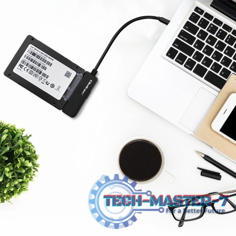 Adapter SATA | Przejściówka na dysk SSD HDD 2.5" | USB-C | Super speed 5Gb/s | 2TB Adapter SATA | Przejściówka na dysk SSD HDD 2.5" | USB-C | Super speed 5Gb/s | 2TB