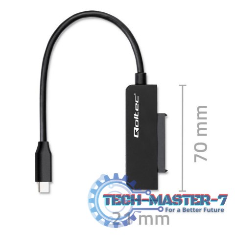Adapter SATA | Przejściówka na dysk SSD HDD 2.5" | USB-C | Super speed 5Gb/s | 2TB Adapter SATA | Przejściówka na dysk SSD HDD 2.5" | USB-C | Super speed 5Gb/s | 2TB