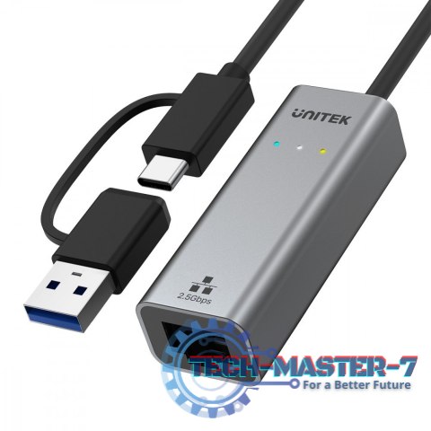 Adapter USB-A/C 3.1 GEN1 RJ45; 2,5 Gbps; U1313C Adapter USB-A/C 3.1 GEN1 RJ45; 2,5 Gbps; U1313C