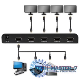 Aktywny rozdzielacz Splitter 4 x HDMI 4K x 2K | 3.4Gb/s