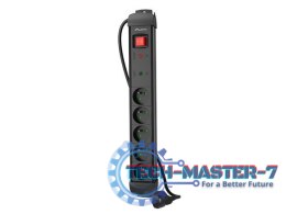 Listwa zasilająca 1,5m 5x230V SP1-05E-0150-BK