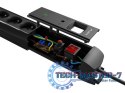 Listwa zasilająca 1,5m 5x230V SP1-05E-0150-BK
