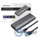 Obudowa | kieszeń na dysk SSD M.2 | SATA | NGFF | USB-C | Super speed 6Gb/s | 2TB | Szara