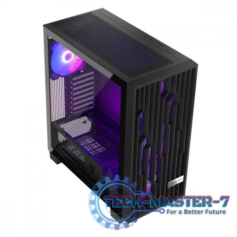 Obudowa komputerowa Volcano Perun Apex ARGB Midi czarna Obudowa komputerowa Volcano Perun Apex ARGB Midi czarna