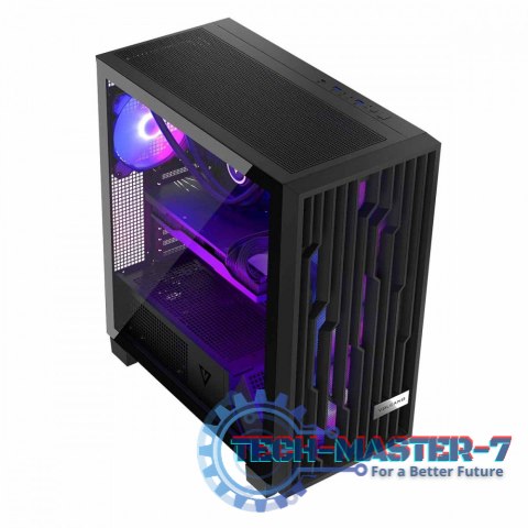 Obudowa komputerowa Volcano Perun Apex ARGB Midi czarna Obudowa komputerowa Volcano Perun Apex ARGB Midi czarna