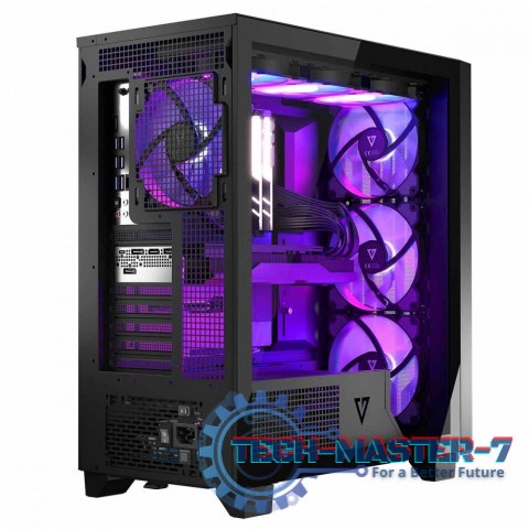 Obudowa komputerowa Volcano Perun Apex ARGB Midi czarna Obudowa komputerowa Volcano Perun Apex ARGB Midi czarna