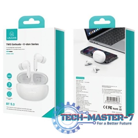 Słuchawki Bluetooth TWS 5.3 X-Don Series Dual microfon ENC fioletowe Słuchawki Bluetooth TWS 5.3 X-Don Series Dual microfon ENC fioletowe